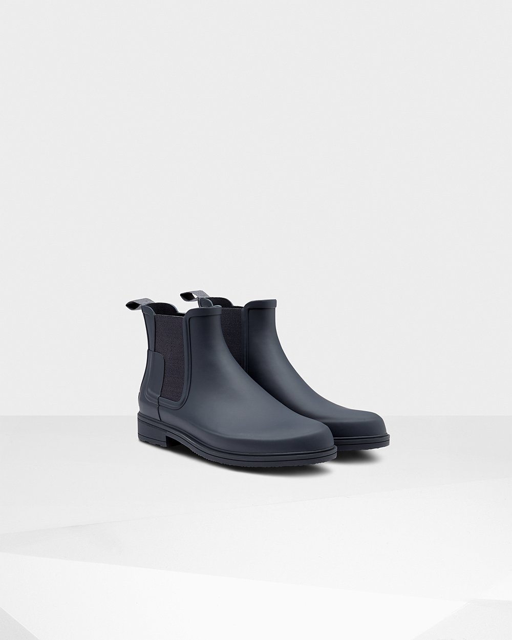 Mens Chelsea Boots - Hunter Refined Slim Fit (52AGNFZOJ) - Navy